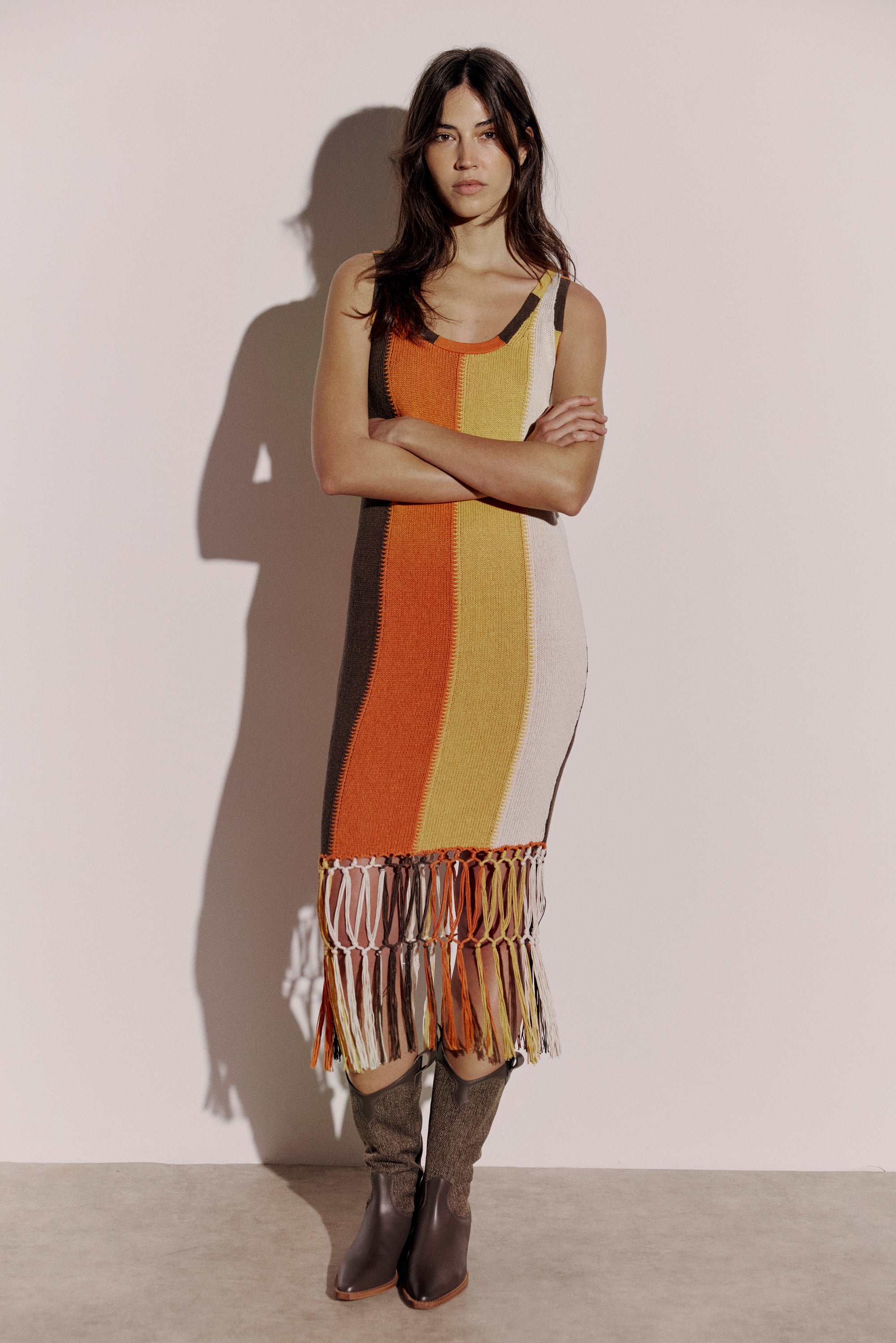 Color Block Knit Dress