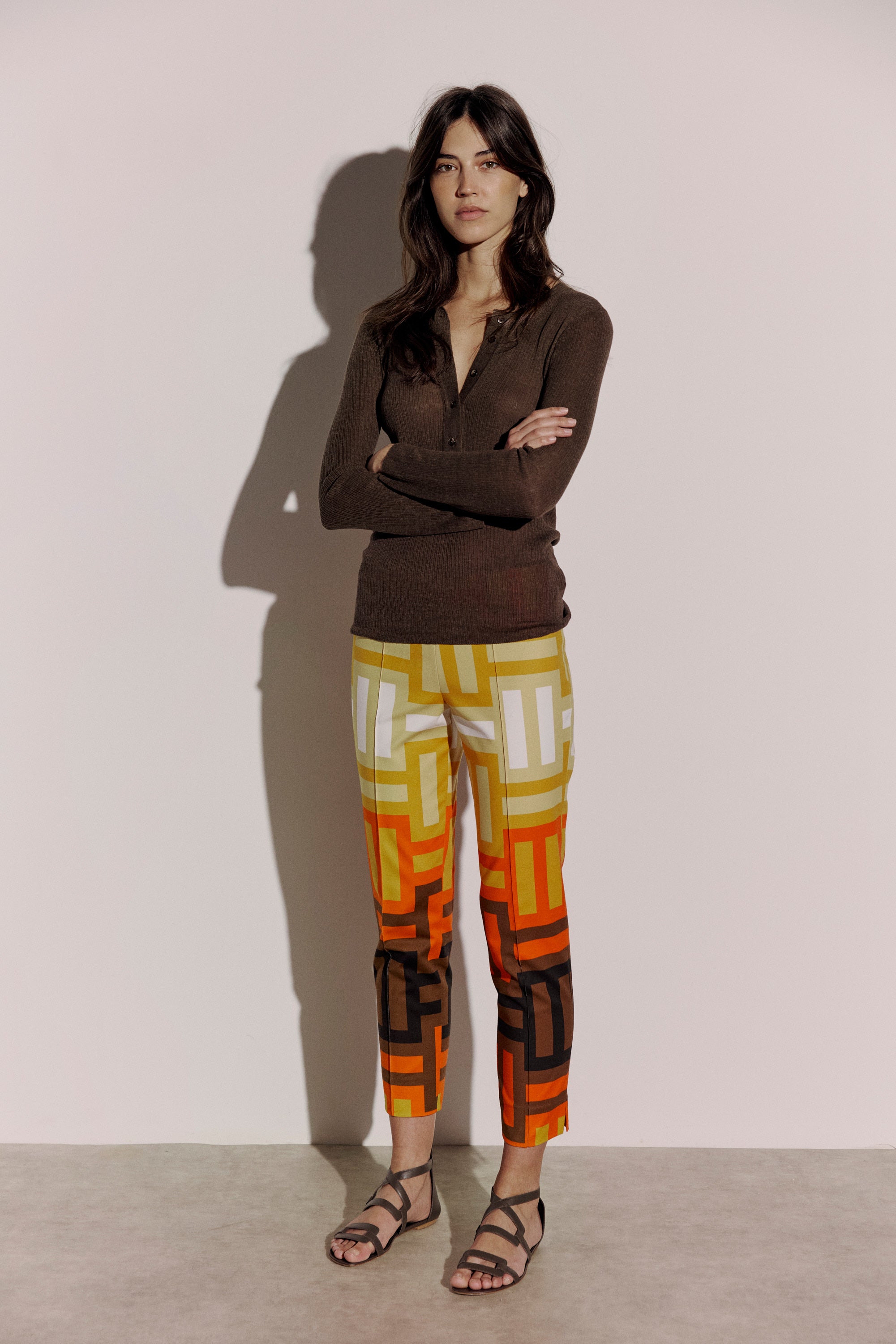 Isabelle pants with Labyrinth print