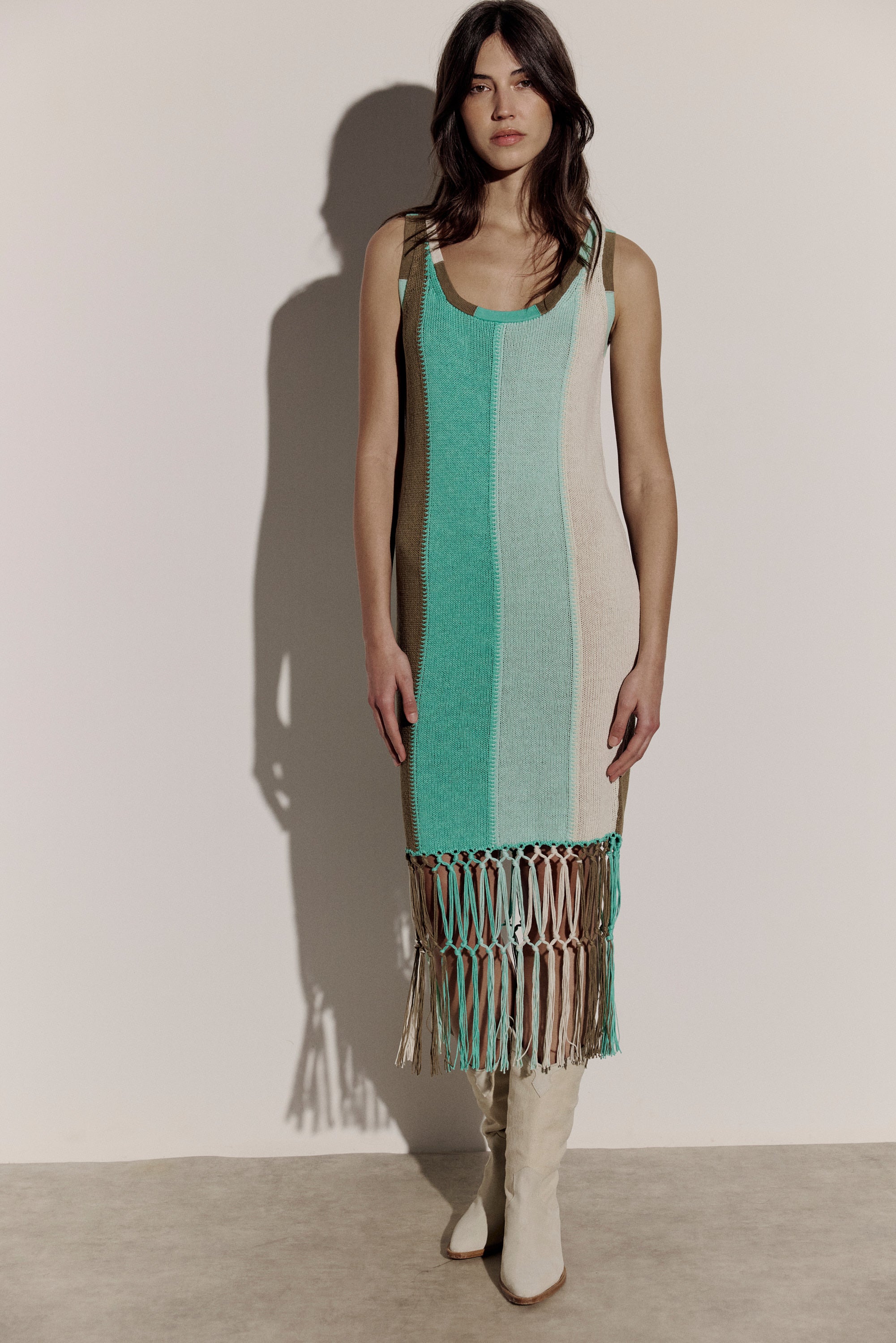 Color Block Knit Dress