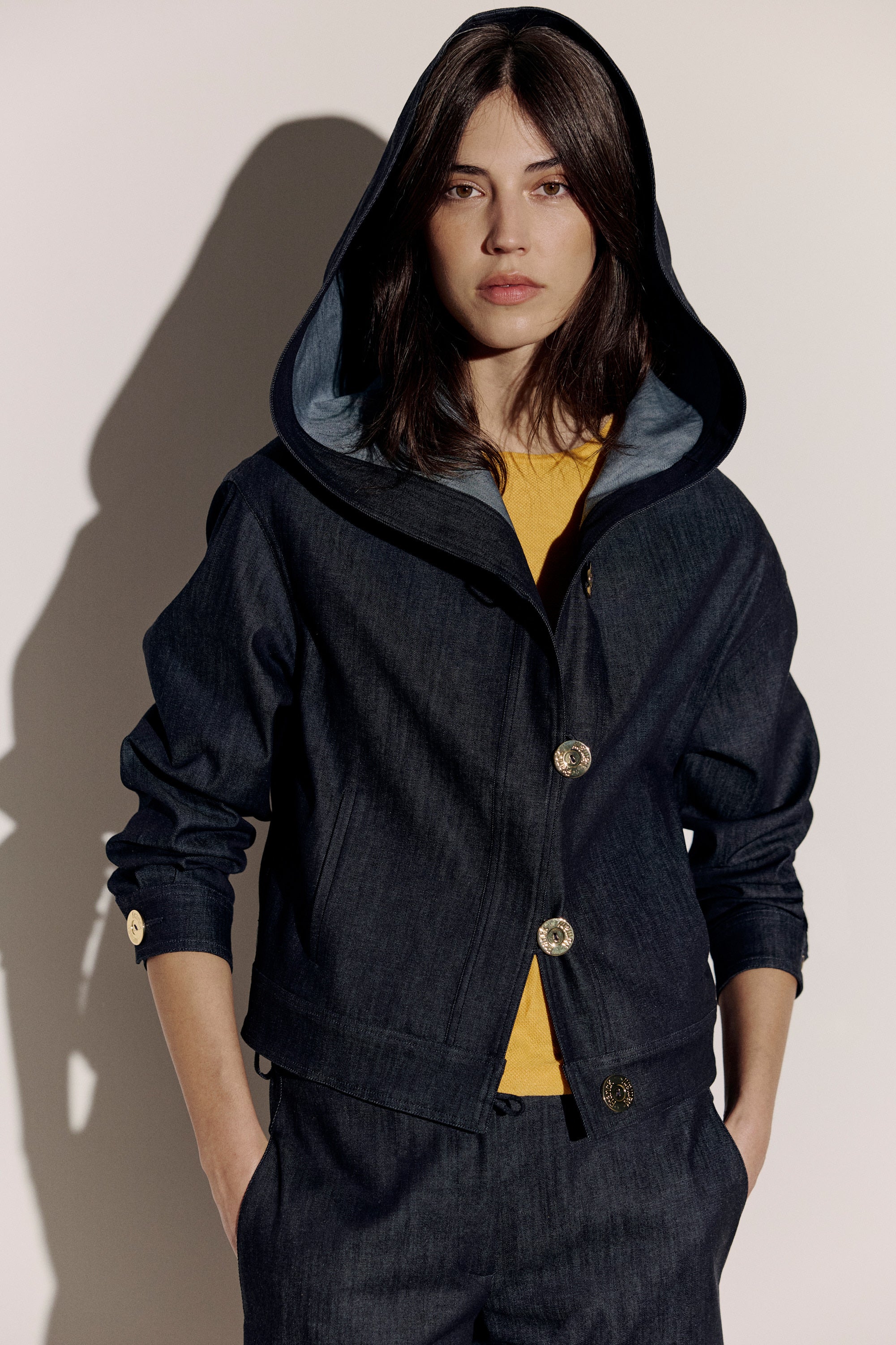 Denim Hooded Jacket