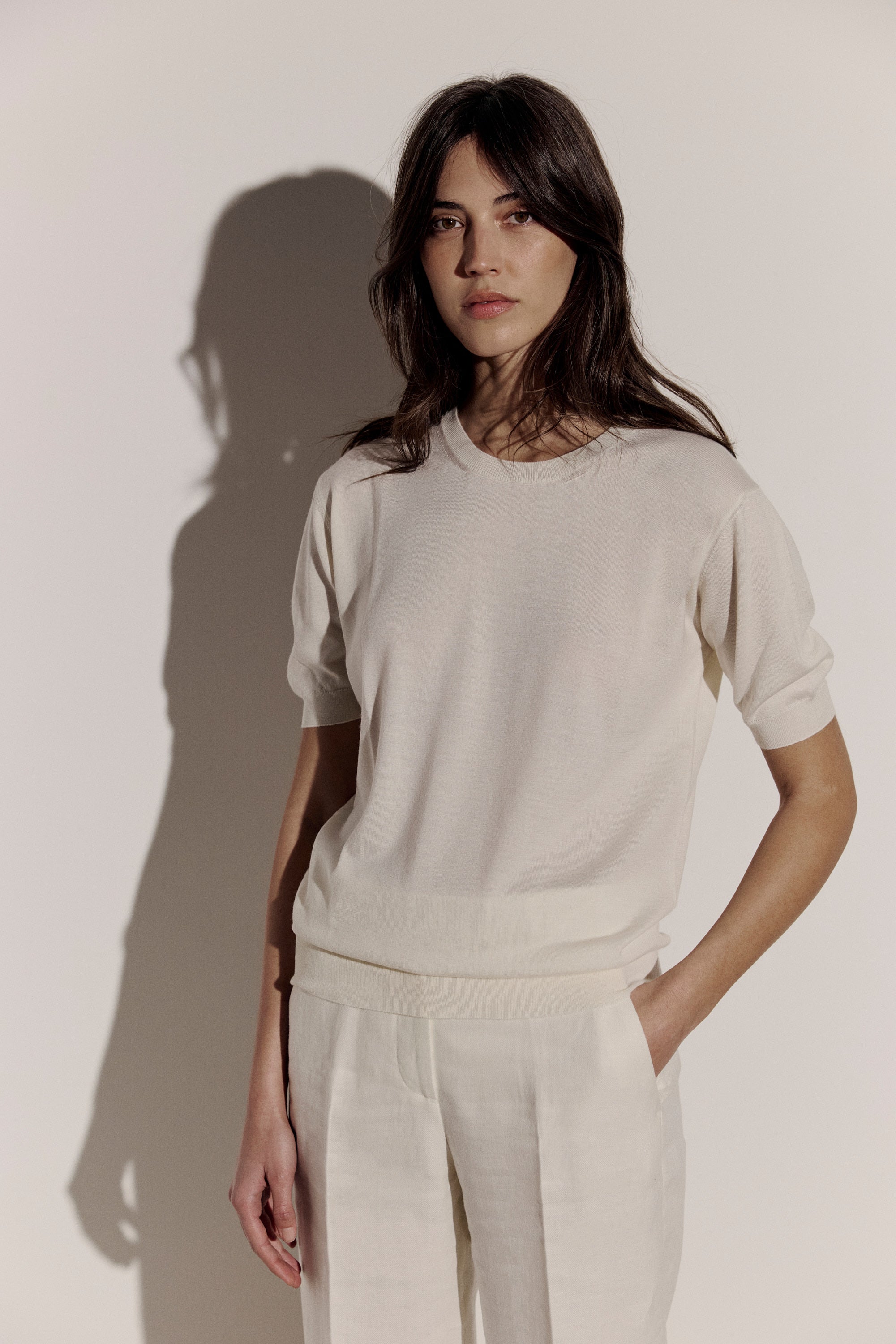 Cashmere and silk T-shirt