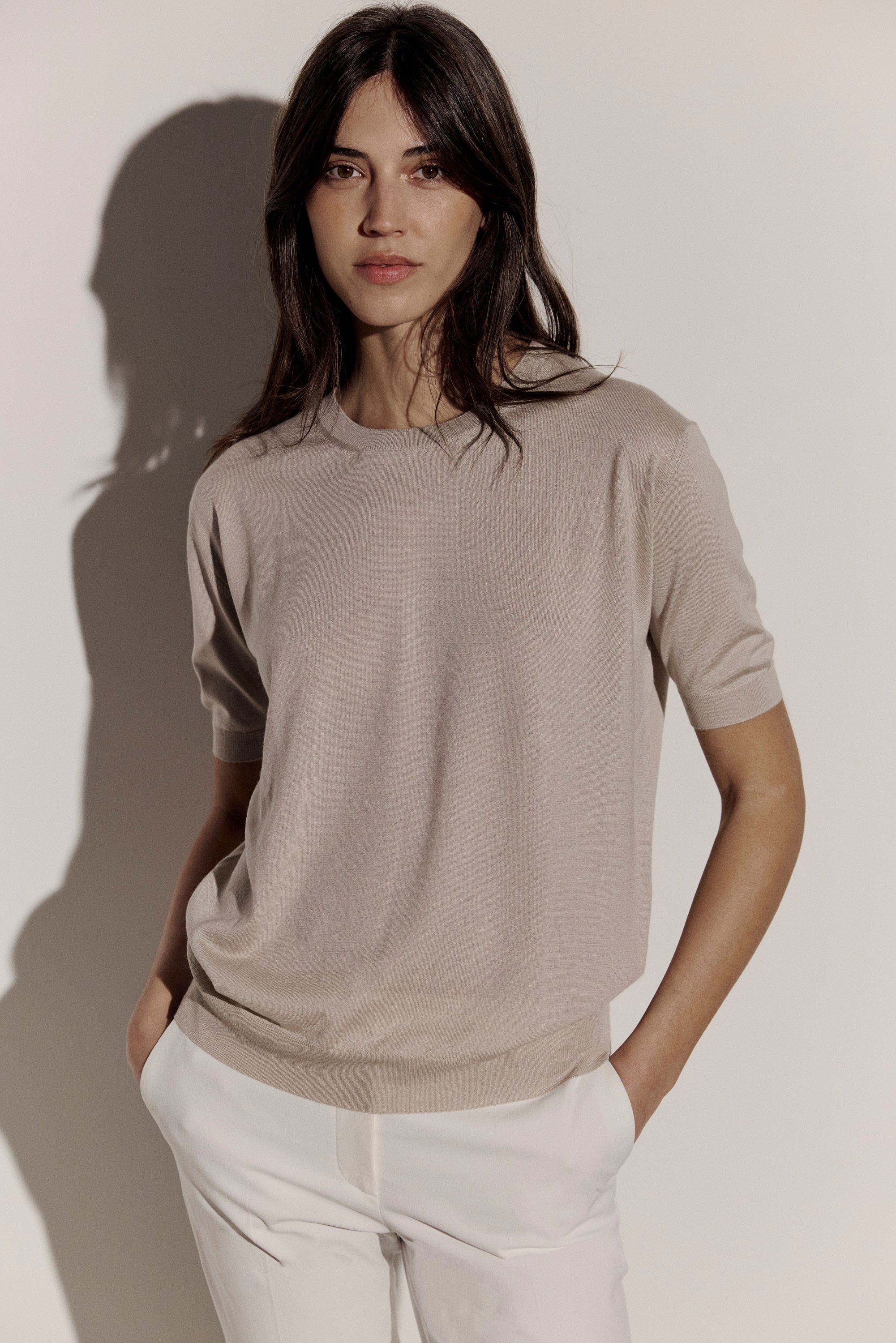 Cashmere and silk T-shirt