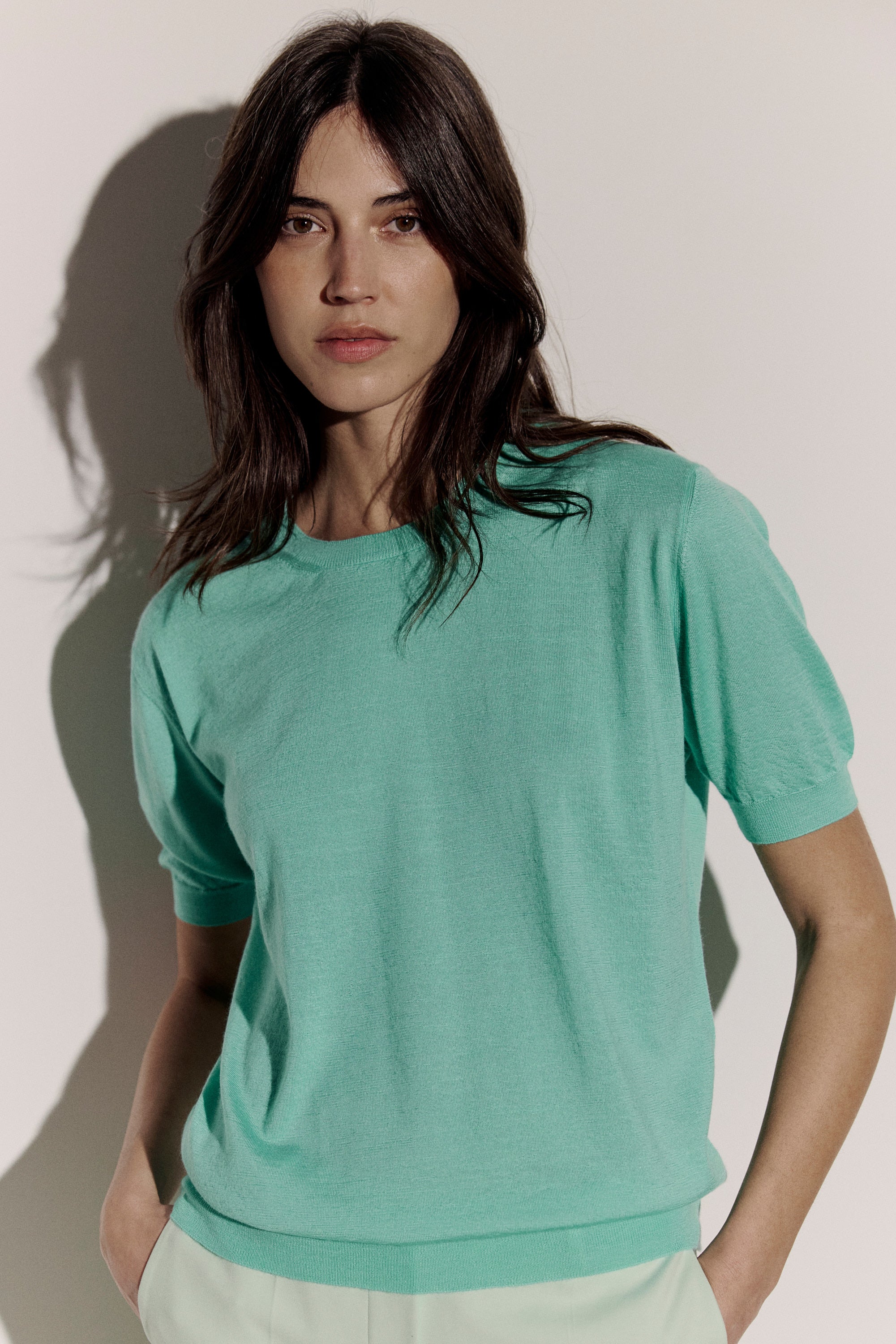 Cashmere and silk T-shirt