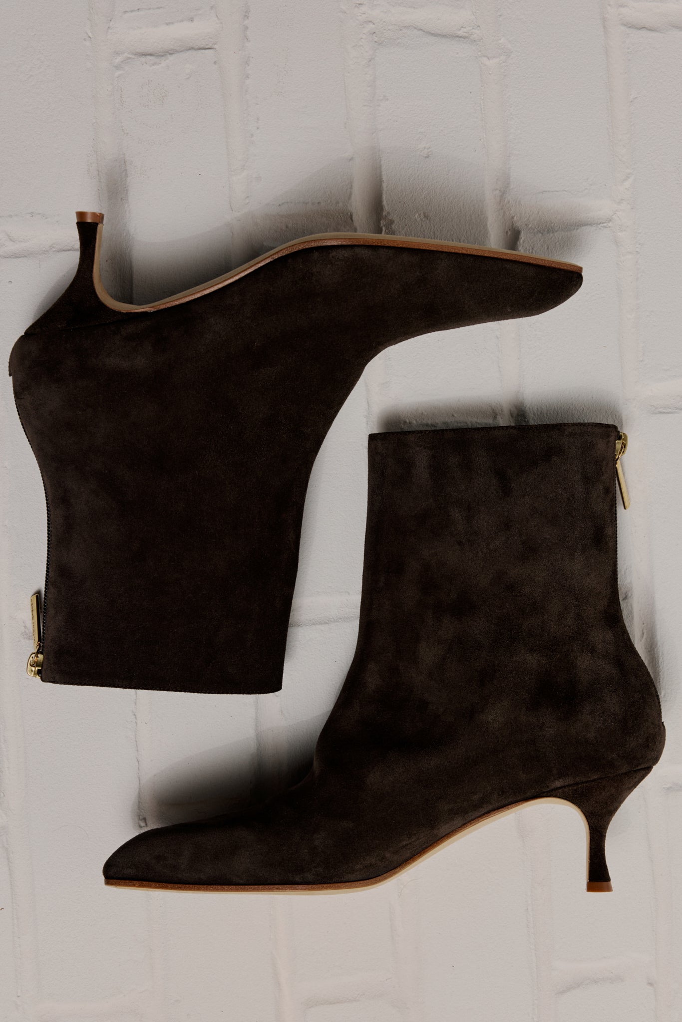 WOMEN Suede heeled ankle boots