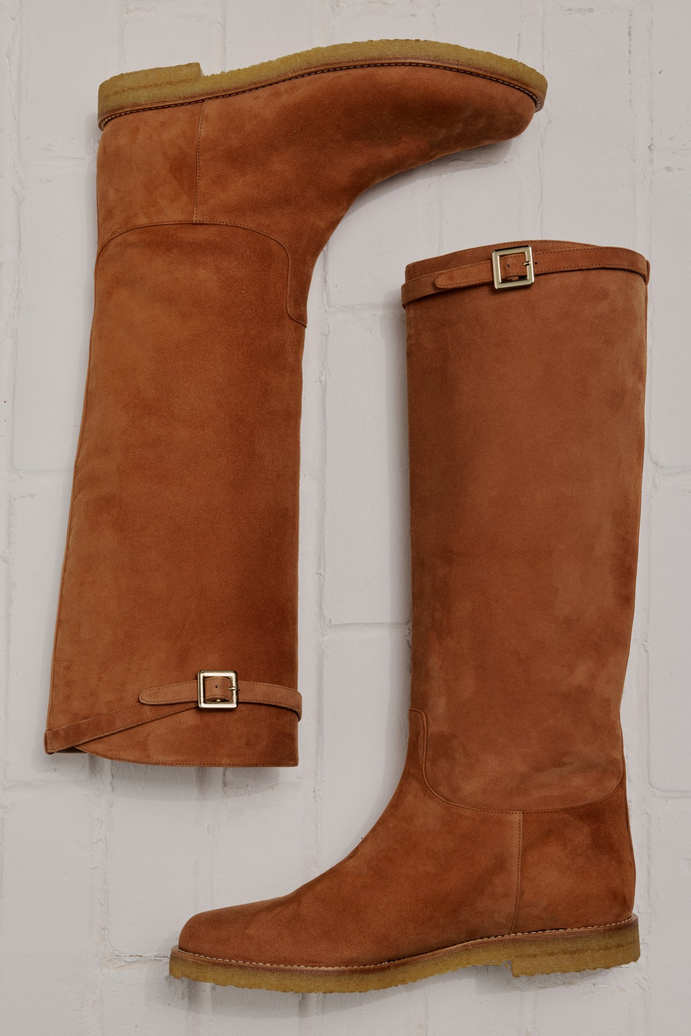 Bottes plates en suede CAVALIERE