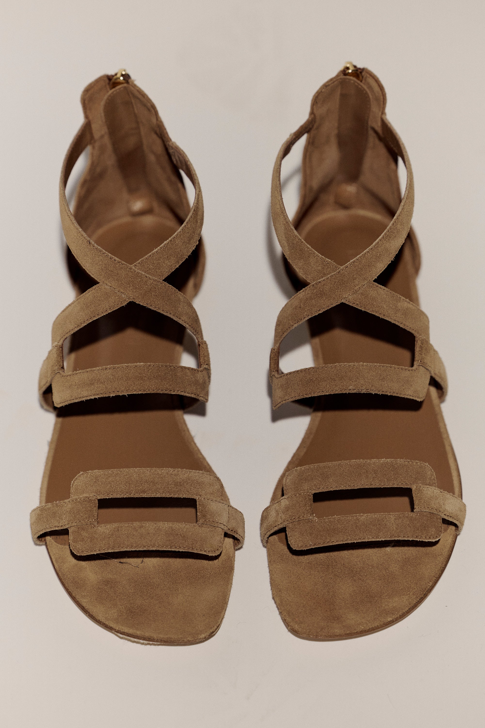 Suede Labyrinth Sandals