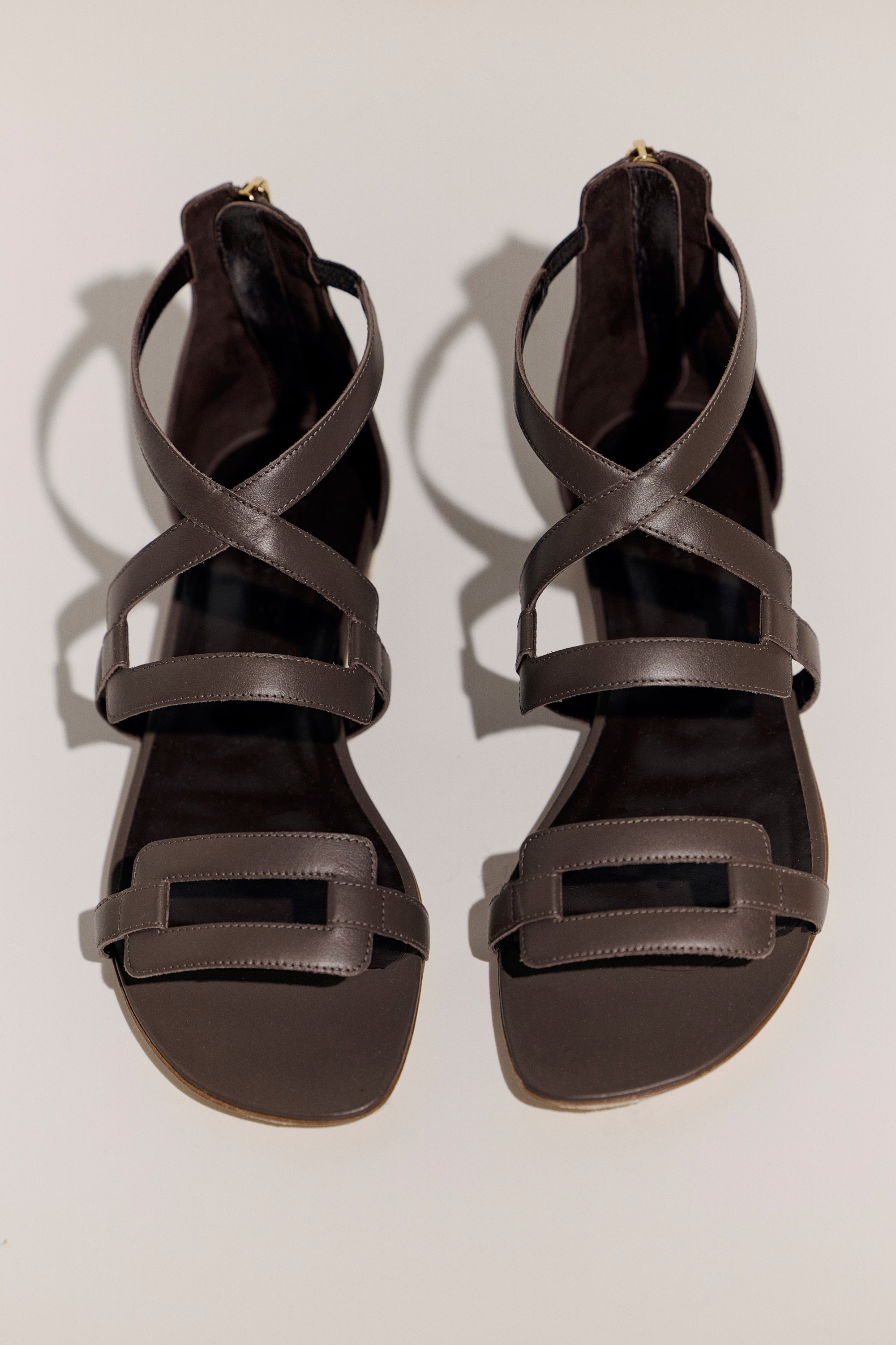 Labyrinth sandals in nappa leather