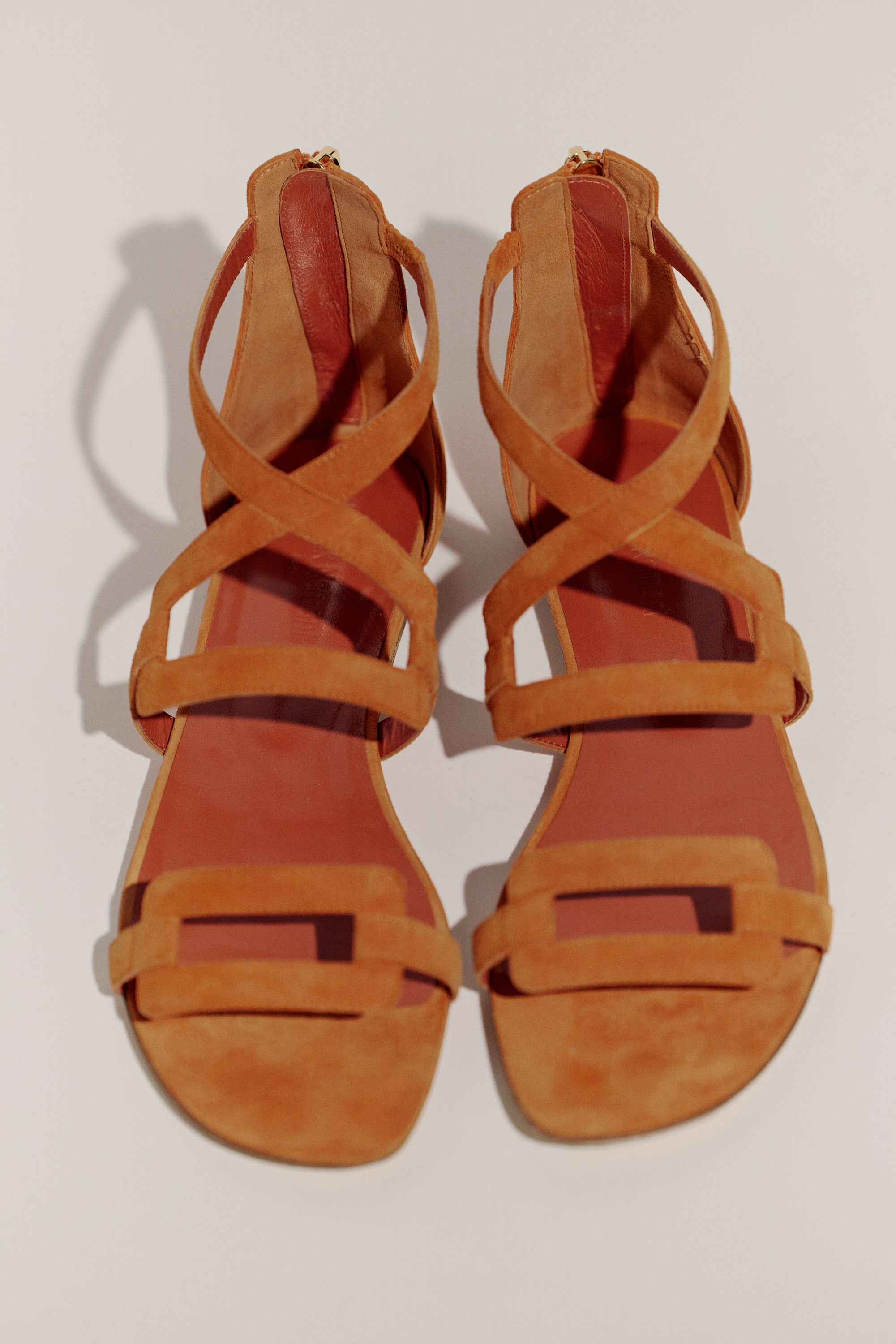 Suede Labyrinth Sandals