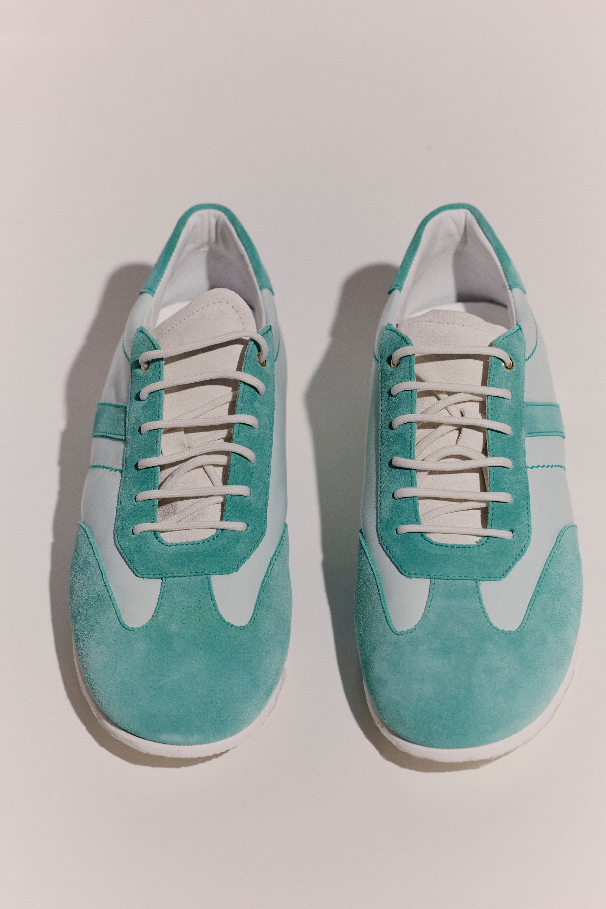 Lady Rio suede and nappa leather sneakers