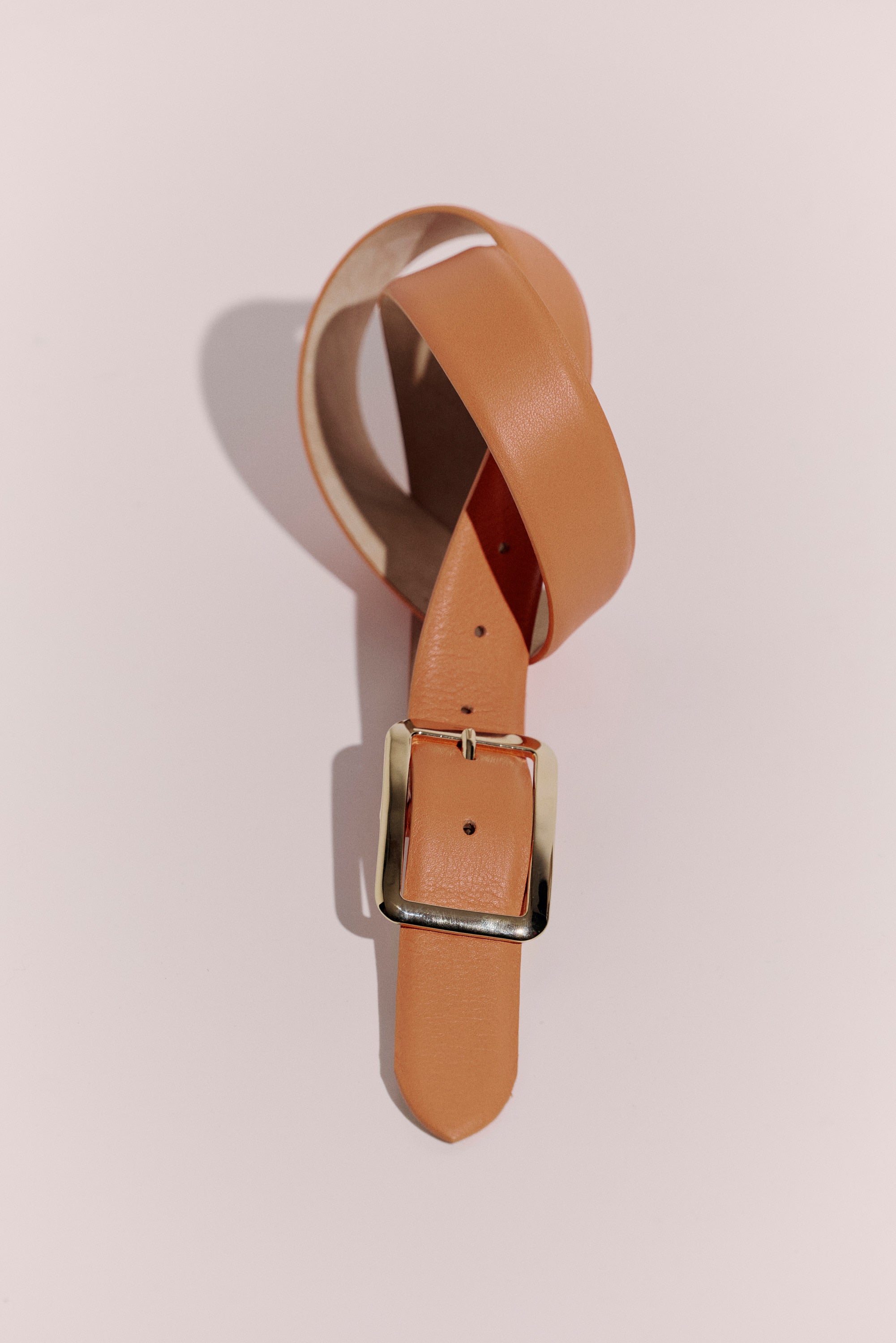 Gold buckle belt