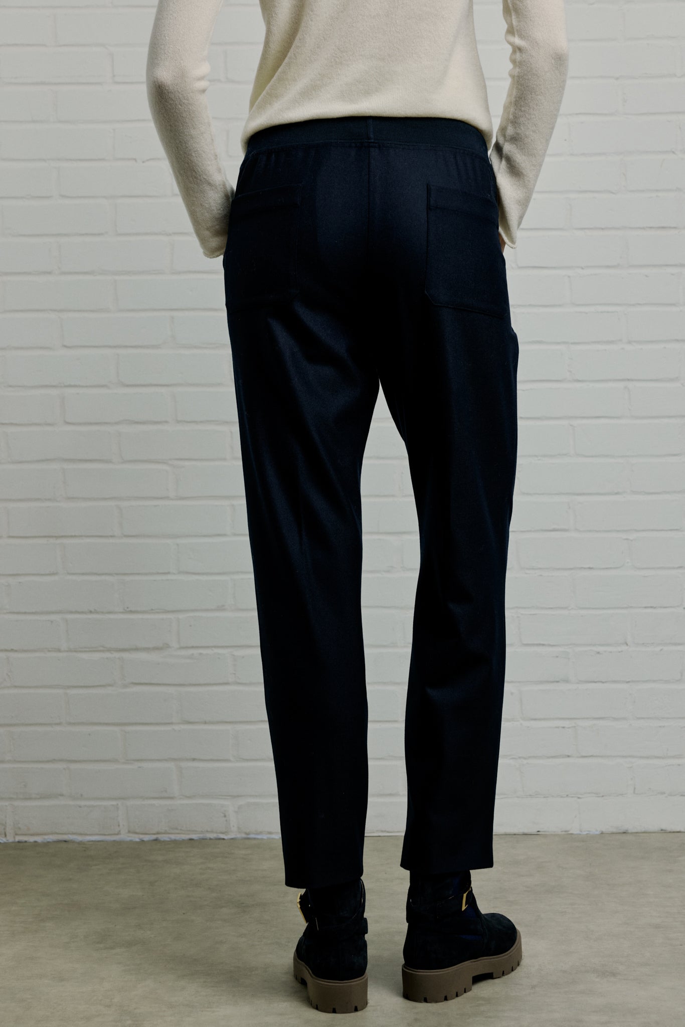 PATCH Stretch virgin wool pants