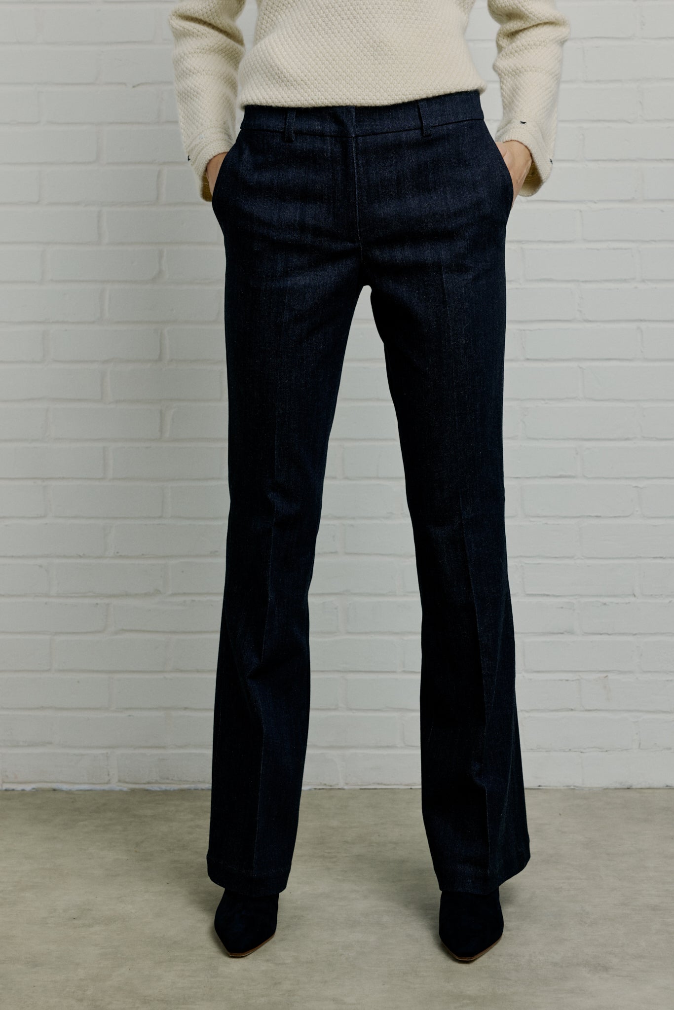 MATISSE Stretch cotton bootcut jeans