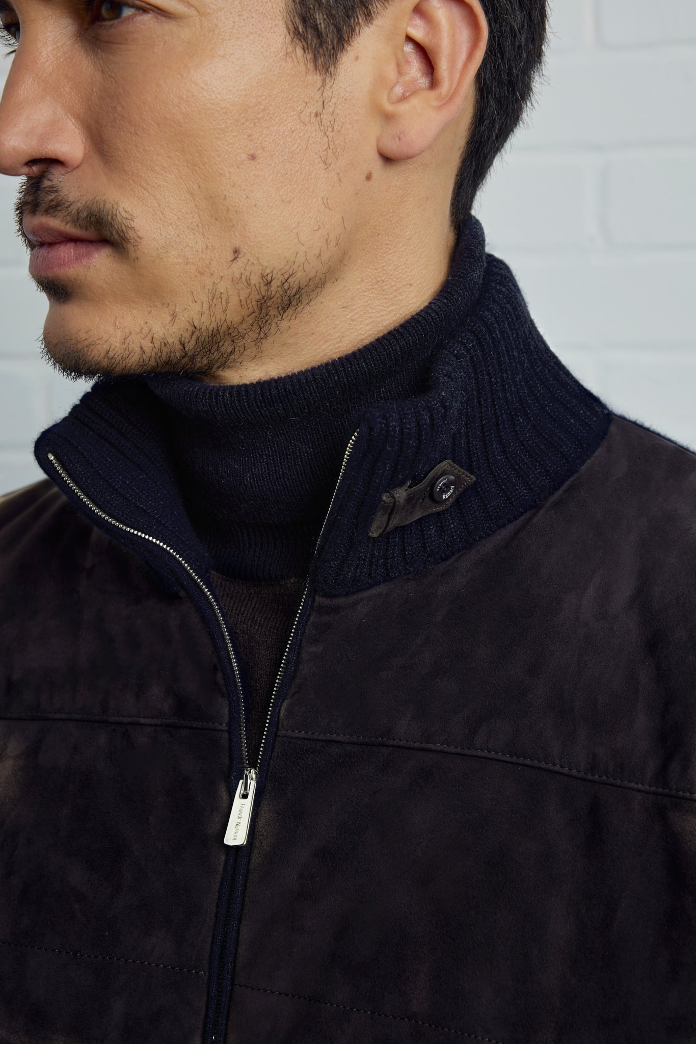 MAGLIA Two-tone Ultimum cashmere® and ultra light suede jacket