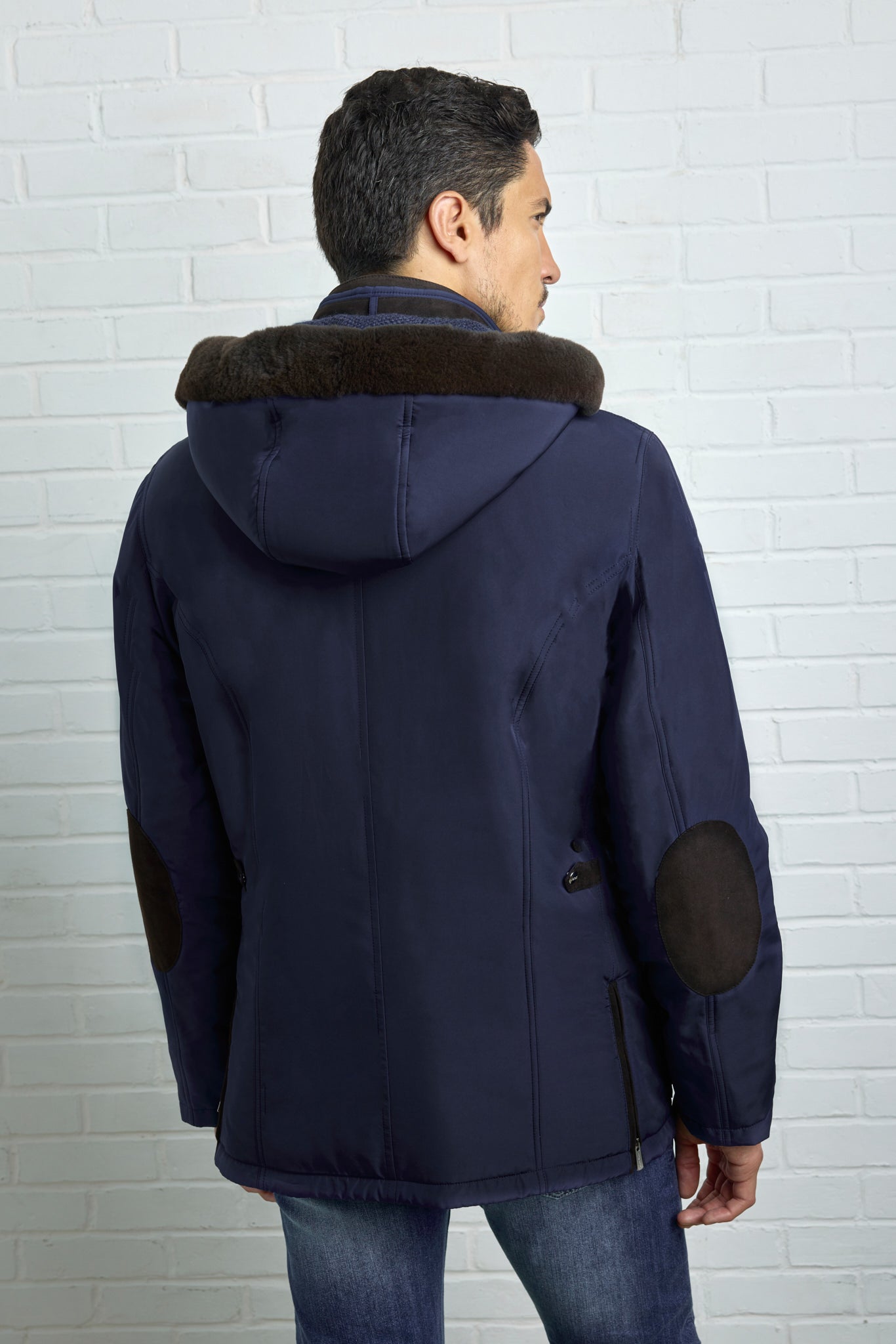 ELVIS Parka with hood, double stand-up collar including a removable plastron 