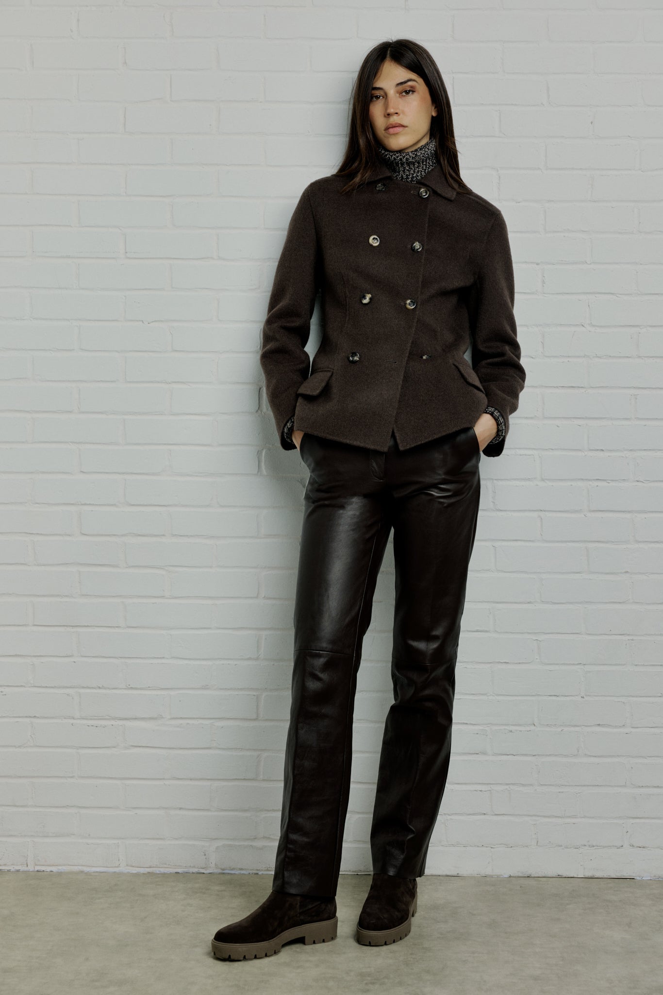 JESSY Double cashmere pea coat