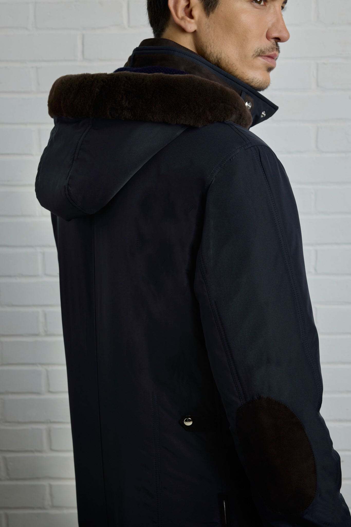 ELVIS Parka with hood, double stand-up collar including a removable plastron 