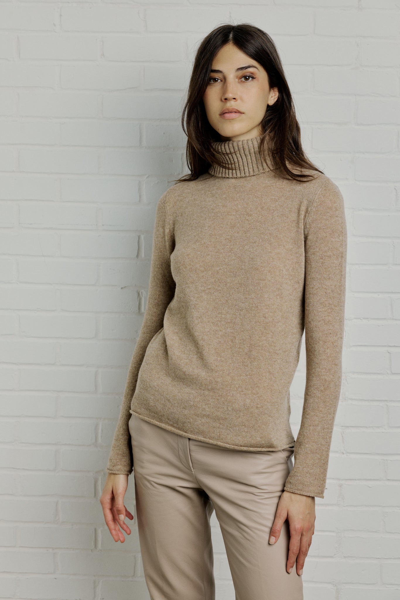 ALTO BASIC Cashmere turtleneck sweater