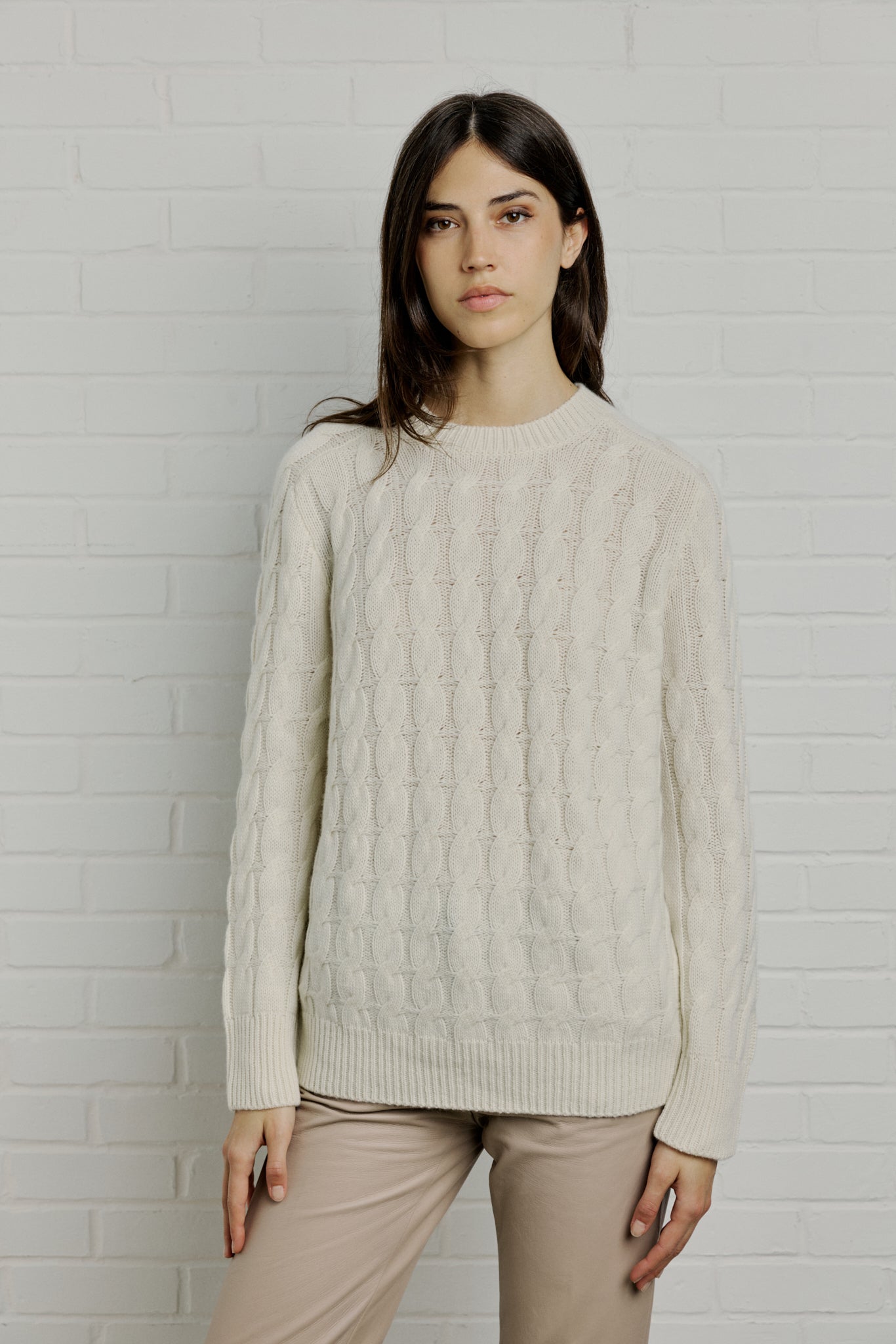 Pull en cachemire TORSADE