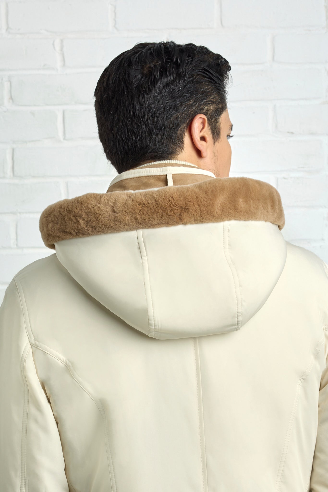 ELVIS Parka with hood, double stand-up collar including a removable plastron 